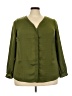 Alfani 100% Polyester Green Long Sleeve Blouse Size 2X - photo 1