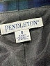 Pendleton 100% Virgin Wool Plaid Green Wool Blazer Size 8 - photo 6