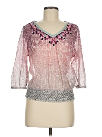 Akemi + Kin 3/4 Sleeve Blouse (view 1)