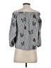 Zara Basic Gray 3/4 Sleeve Blouse Size XS - photo 2