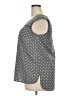 Merona 100% Polyester Polka Dots Gray Sleeveless Blouse Size XXL - photo 5