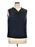 Tahari 100% Polyester Blue Sleeveless Blouse Size XL - photo 1