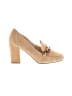 Pelle Moda 100% Leather Tan Heels Size 7 - photo 1