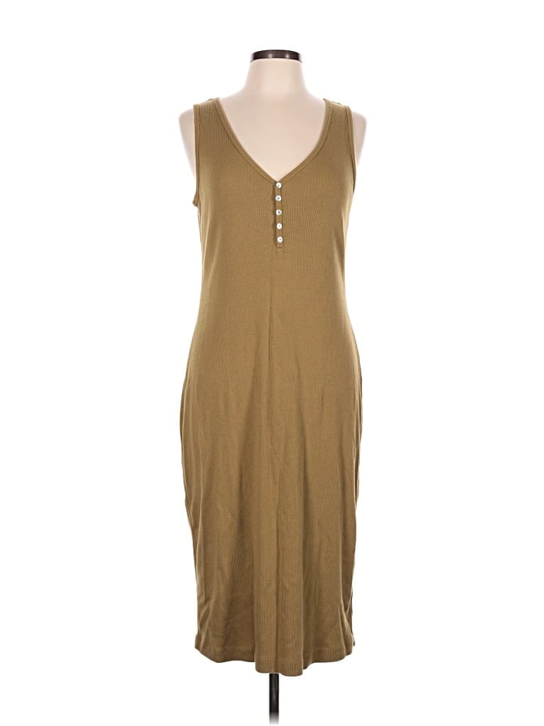 Pre-owned Amour Vert Casual Dress In Tan