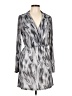 Hazel Print Silver Cocktail Dress Size L - photo 1