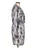 Hazel Print Silver Cocktail Dress Size L - photo 4