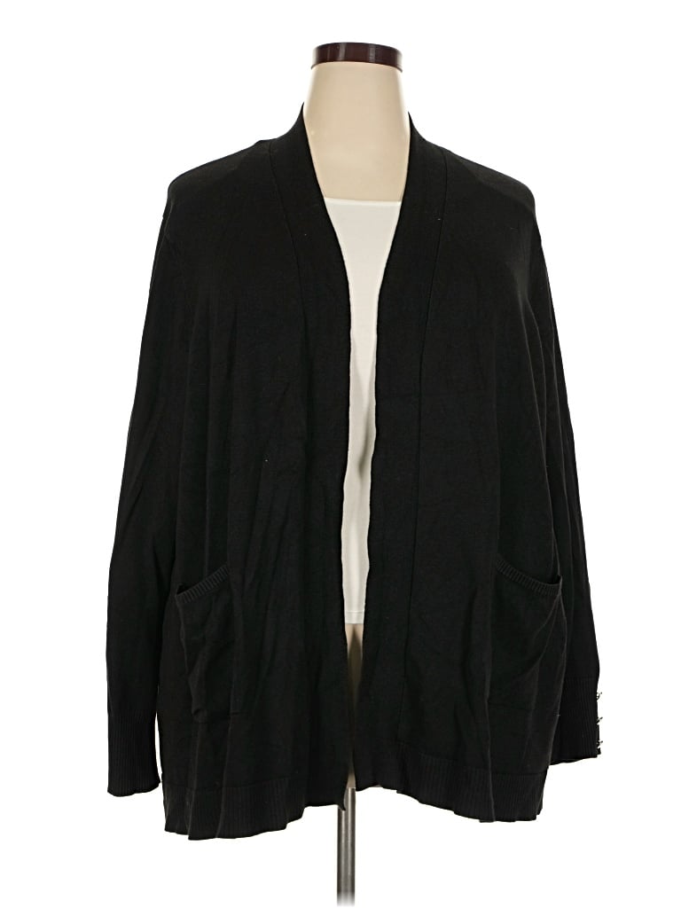 Pre-owned 89th & Madison Cardigan Sweater In Black