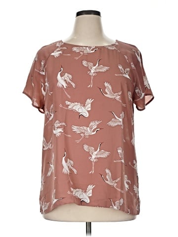 Ann Taylor LOFT Outlet Short Sleeve Blouse (view 1)