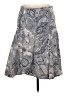 Talbots Paisley White Blue Casual Skirt Size 8 - photo 1