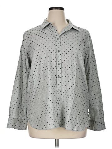 Ann Taylor LOFT Long Sleeve Button-Down Shirt (view 1)