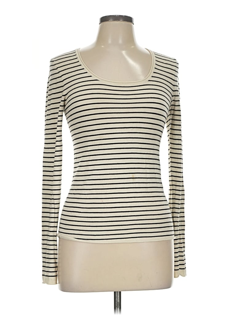 Pre-owned Miou Muse Long Sleeve T-shirt In Ivory