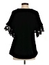 Umgee Black Short Sleeve Blouse Size S - photo 2