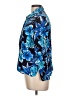 Avon 100% Rayon Floral Blue 3/4 Sleeve Blouse Size L - photo 5
