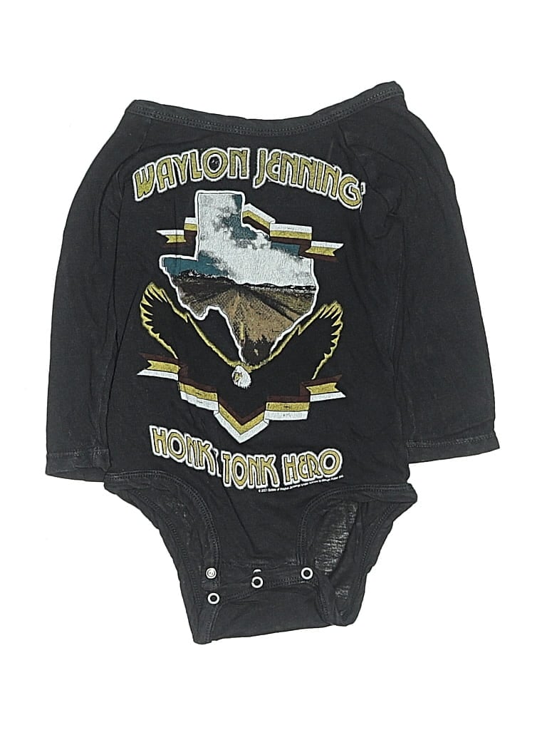 Pre-owned Rowdy Sprout Babies' Long Sleeve Onesie In Black