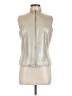 Sharon Young 100% Leather Silver Vest Size M - photo 1