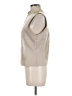 Sharon Young 100% Leather Silver Vest Size M - photo 5