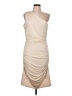 DKNY Solid Tan Cocktail Dress Size 12 - photo 1