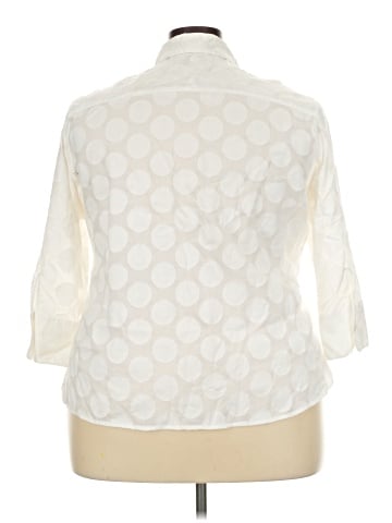 Foxcroft 3/4 Sleeve Button-Down Shirt (view 2)