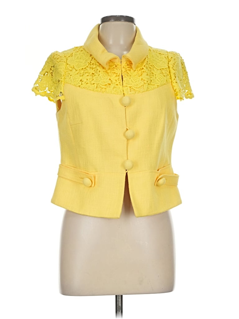 Pre-owned Nanette Lepore Jacket In Yellow