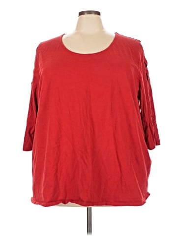 Roaman's 3/4 Sleeve Top (view 1)