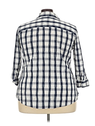 Foxcroft 3/4 Sleeve Button-Down Shirt (view 2)