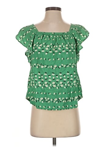 Ann Taylor Short Sleeve Blouse (view 1)