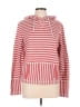 J.Crew Factory Store 100% Cotton Stripes White Red Pullover Sweater Size L - photo 1