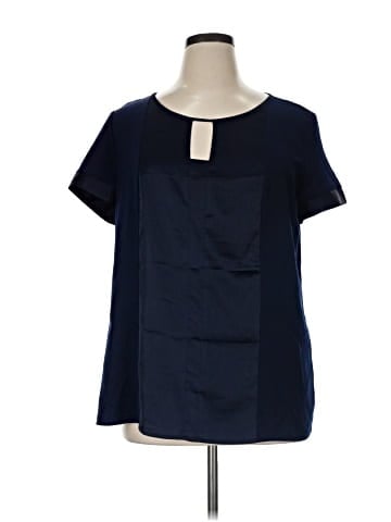 New York & Company Short Sleeve Blouse (view 1)