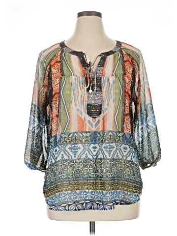 Figueroa & Flower 3/4 Sleeve Blouse (view 1)