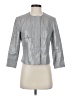 Vince Camuto 100% Linen Metallic Silver Jacket Size 2 - photo 1