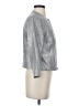 Vince Camuto 100% Linen Metallic Silver Jacket Size 2 - photo 4