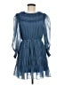 Sandro 100% Polyester Blue Casual Dress Size EU (FR) 38 / US 6 - photo 1