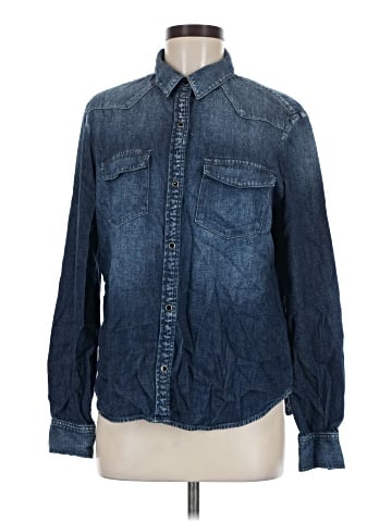 Adriano Goldschmied Long Sleeve Button-Down Shirt (view 1)