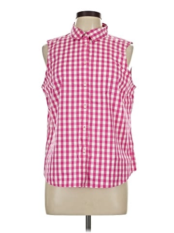 J.Crew Factory Store Sleeveless Button-Down Shirt (view 1)