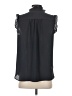 Ann Taylor LOFT 100% Polyester Black Sleeveless Blouse Size S - photo 2