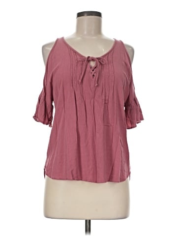 Maurices Short Sleeve Blouse (view 1)