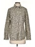 Talbots Animal Print Tan Long Sleeve Blouse Size S - photo 1