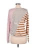 Garnet Hill 100% Linen Stripes Pink Pullover Sweater Size M - photo 2