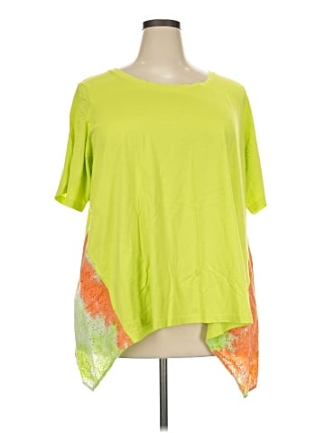 LOGO by Lori Goldstein Short Sleeve Top (view 1)