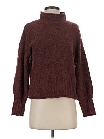 Pink Rose Turtleneck Sweater (view 1)