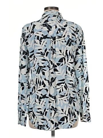 Equipment Long Sleeve Silk Top (view 2)