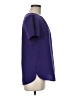 Lands' End 100% Polyester Solid Purple Short Sleeve Blouse Size 8 - photo 4
