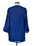 N Touch Blue 3/4 Sleeve Blouse Size M - photo 2