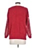 Knox Rose 100% Polyester Hearts Red Pullover Sweater Size S - photo 2