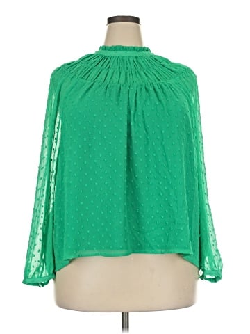 J.Crew Factory Store 3/4 Sleeve Blouse (view 1)