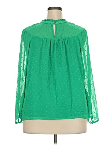 J.Crew Factory Store 3/4 Sleeve Blouse (view 2)