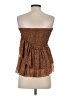 In the Beginning 100% Polyester Brown Sleeveless Top Size S - photo 2