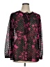 Torrid 100% Polyester Black Long Sleeve Blouse Size 1X Plus (1) - photo 1