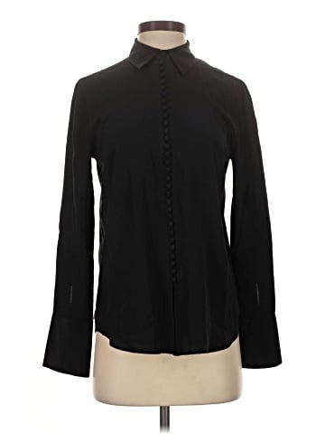 Club Monaco Long Sleeve Silk Top (view 1)