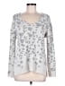Knox Rose 100% Polyester Animal Print Silver Pullover Sweater Size M - photo 1